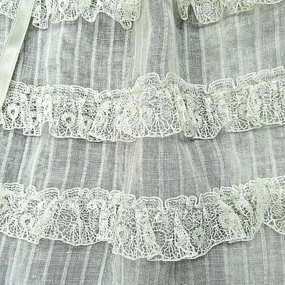 Vintage Infant Blessing Christening Gown White Styled By The Shepard 2200 - Picture 6 of 7